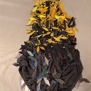 Glamour Black and Gold Kids Costume